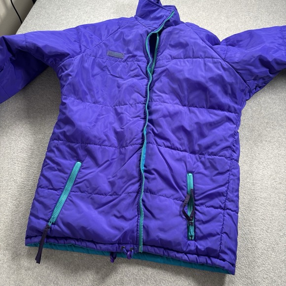 Vintage Columbia Outdoor‎ Jacket M 90s Ski Color block Zip Up Reversible Coat - Picture 7 of 12